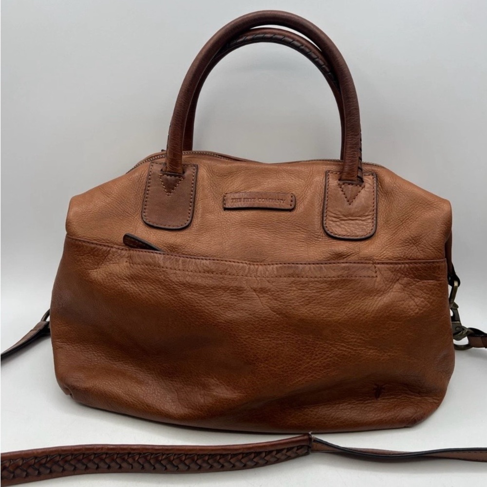 Frye Jenny Satchel Brown
Leather Shoulder Bag
Crossbody Purse Slouch
Braided